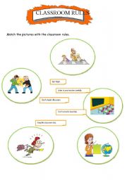 English Worksheet: Classroom Rules