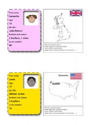 English Worksheet: people flashcards 7 (from 12)