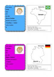 English Worksheet: people flashcards 8 (from 12)