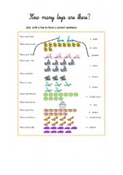 English worksheet: How many toys are there?