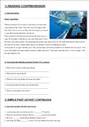 English Worksheet: Tenses revision and practice: past simple vs past continuous, simple present vs present continuous (3 pages)