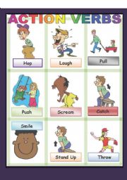 English Worksheet: Action Verbs 3/5