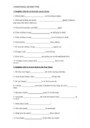 English worksheet: Conditional Type 2 & Simple Past