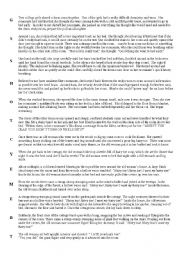 English Worksheet: Scary story mixup