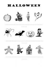 English worksheet: Halloween