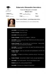 English Worksheet: English Test_twiligthtcharacter