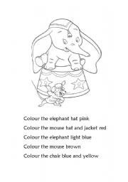 English Worksheet: colours