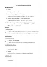 English Worksheet: Introductions and Hobbies