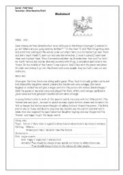 English Worksheet: Two Short Stories