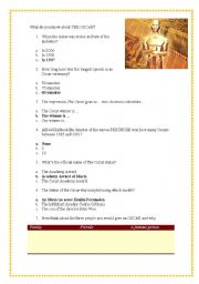 English Worksheet: What do you know about the OSCAR?