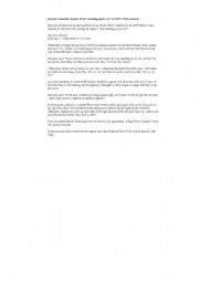English Worksheet: Past Tense Practise - Kanye West at the MTV VMA Awards