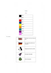 English worksheet: colors