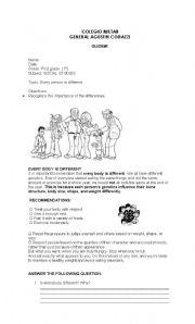 English worksheet: social studies guide