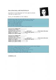 English Worksheet: AMY MACDONALD - This is the Life