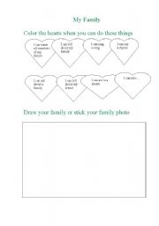 English worksheet: My Family