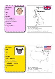 English Worksheet: people flashcards 10 (from 12)