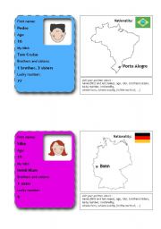 English Worksheet: people flashcards 11 (from 12)
