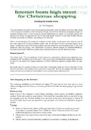 English Worksheet: Shopping online