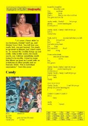 English Worksheet: Iggy Pop. Candy