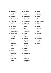 English worksheet: USING ADVERBS OF FREQUENCY