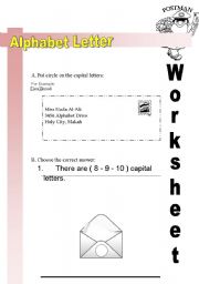 English worksheet: Capital and Small letters