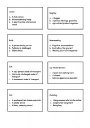 English Worksheet: Political Correctness Game Cards