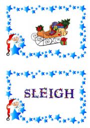 English Worksheet: Christmas flash-cards and word-cards (2/12)