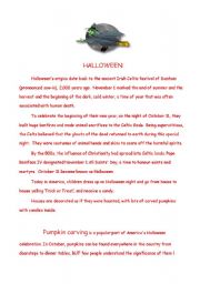 English Worksheet: Halloween