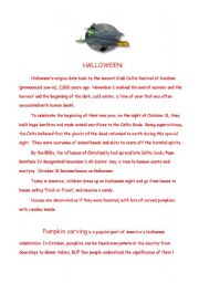 English worksheet: Halloween