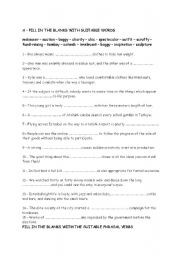 English worksheet: Fill in the blanks