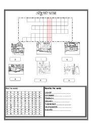 English Worksheet: ROOMS OF THE HOUSE