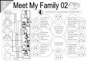 English Worksheet: My Family 02 (2/3)