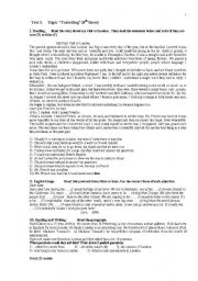 English Worksheet: Travelling
