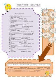 English Worksheet: Present Simple