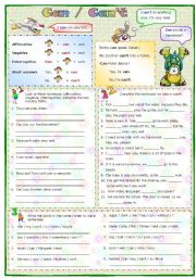 English Worksheet: Can - Cant