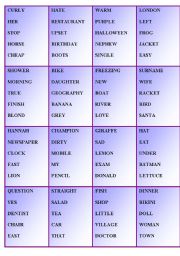 English Worksheet: PASSWORD LEVEL 2