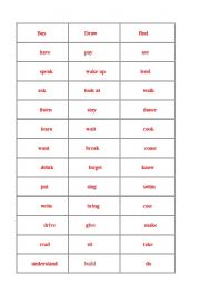 English Worksheet: A vocabulary revision game