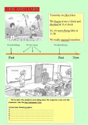 English Worksheet: Past simple&continuous