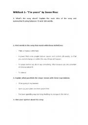 English Worksheet: 