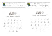 English worksheet: double alphabet