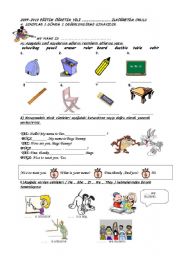 English Worksheet: 4ler revision