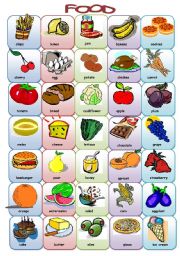 English Worksheet: FOOD 