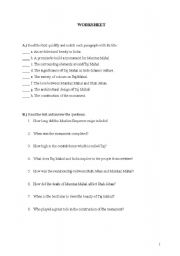 English worksheet: TEACHING READING 