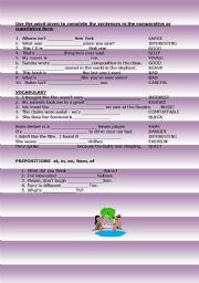 English Worksheet: GRAMMAR