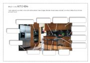 English Worksheet: The kitchen