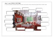 English Worksheet: Living-room
