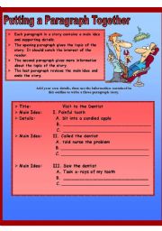 English Worksheet: developing writing 2