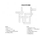 English worksheet: CROSSWORD