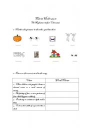 English worksheet: Song, This is Halloween