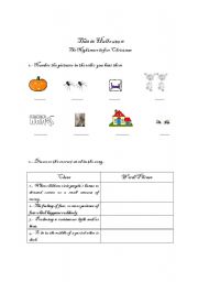 English Worksheet: Song, This is Halloween
